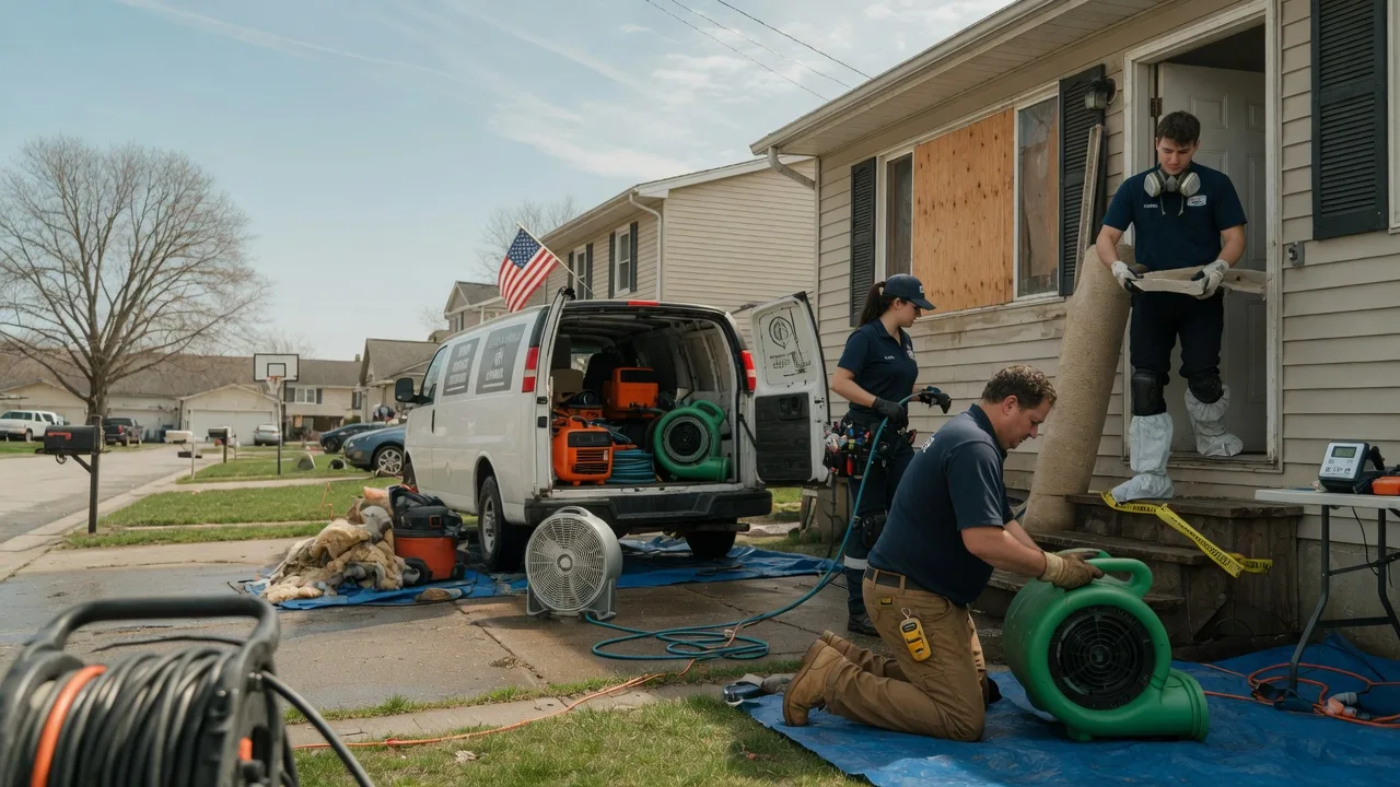 Water Damage Restoration in Justice, IL near me
